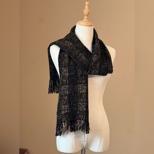 Pamela Whitlock designer chenille scarf, hand woven